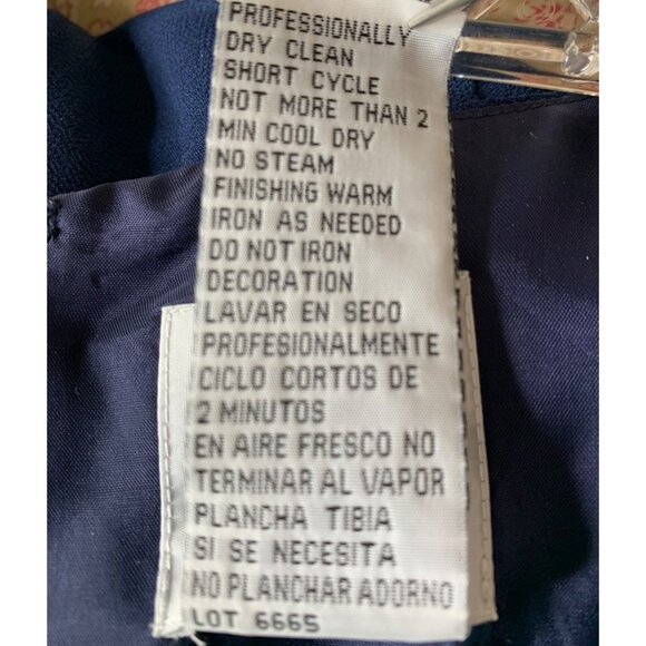 Size 10 R&M Richards 2-Piece Navy Gown & Sheer Jacket Mother of Bride NWT 8555 - Picture 5 of 13